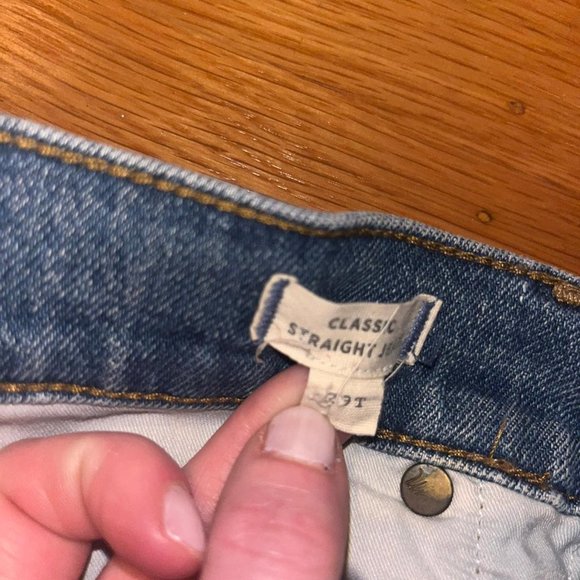 Madewell Tall Classic Straight Jeans in Coldbrook Wash, Size 29T - Picture 10 of 10